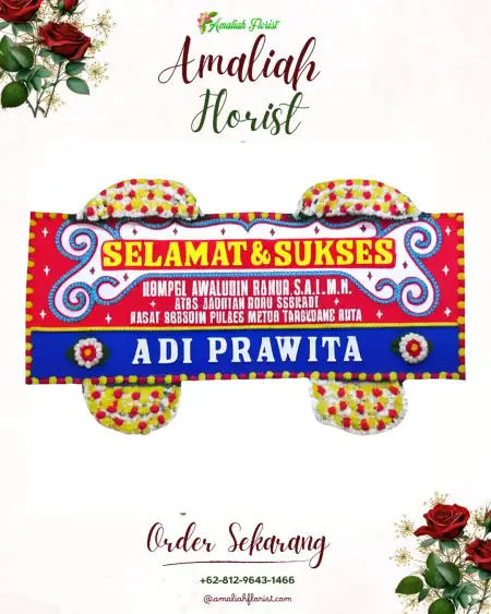 Papan Bunga Ucapan Selamat Ginggangtani